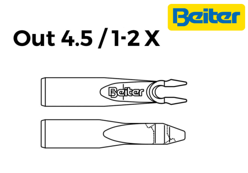 Хвостовик на трубку BEITER OUT NOCK ASYMMETRIC X10 4.5 (25 шт)