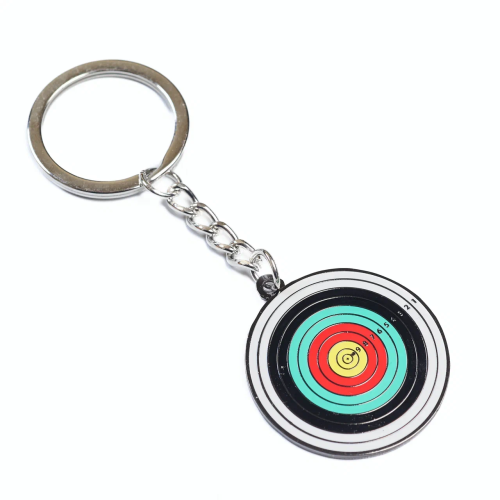 Брелок металлический, двусторонний, эмаль ASP "Мишень 1-10"