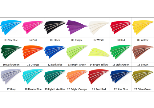 Натуральное перо ASP-4" Shield, (1 шт)